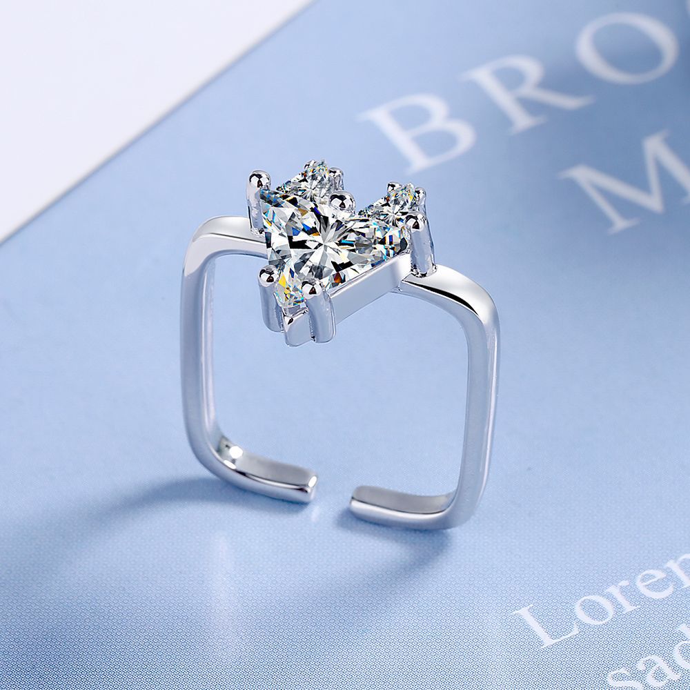 Anillo de cobre de amor al por mayor Love Square